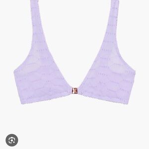 Lavender Bralette with Front Closure